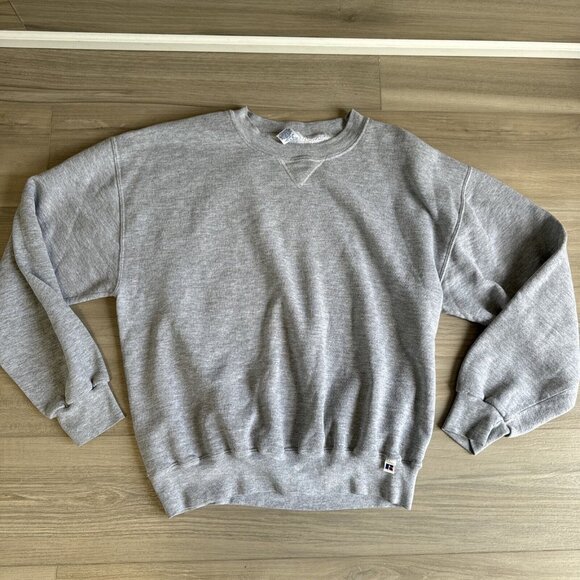 Russell Athletic Other - Vintage Russell‎ Athletic Blank Crewneck Sweatshirt Grey L Made In Mexico Mint